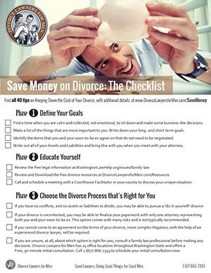 Save Money on Divorce: The Checklist