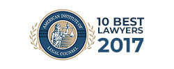 American Institute of Legal Counsel 10 Best Lawyers 2017